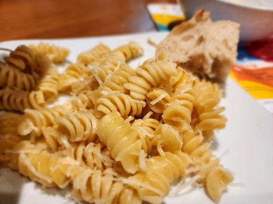 Fusilli with butter and Parmesan