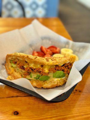 Chorizo Avocado Wafflewhich