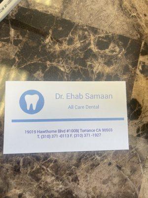 Dr. Samaan | All Care Dental