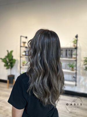 Ash blonde baby highlights