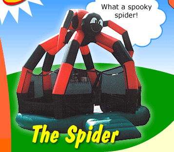 20' Spider Bounce House - Great for Halloween and bug parties!