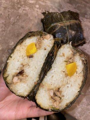 Sticky Rice Wrapped in Lotus Leaves