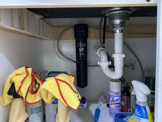 Water filter installation