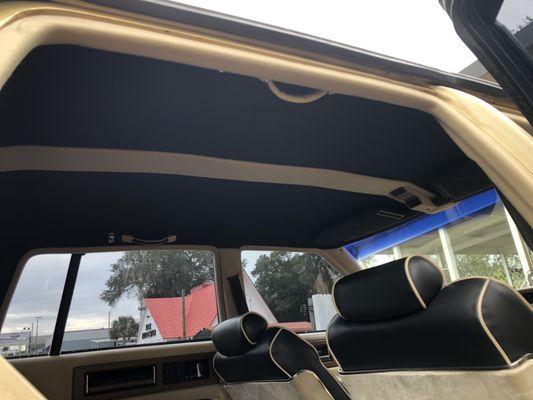 Custom made two toned headliner