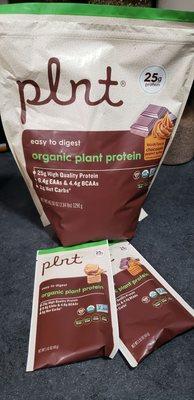 Plnt 25g Protein and some samples