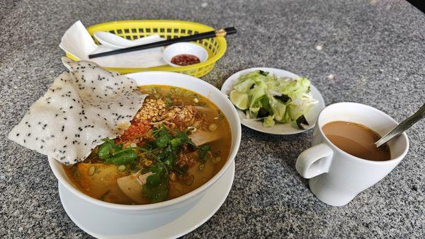 Turmeric  noodle soup (Sunday)