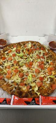 Taco pizza