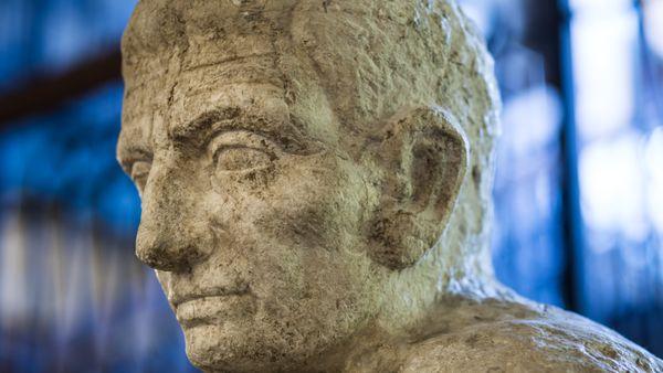 Statue of Roman "togatus" senator on display at Museum of World Treasures