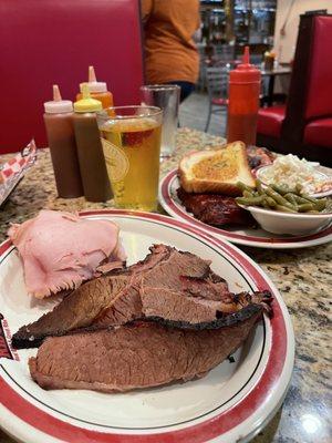 Beef, Smokey, chicken, greens