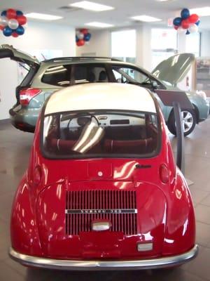 Come see our restored 1970 Subaru 360 at Long Subaru