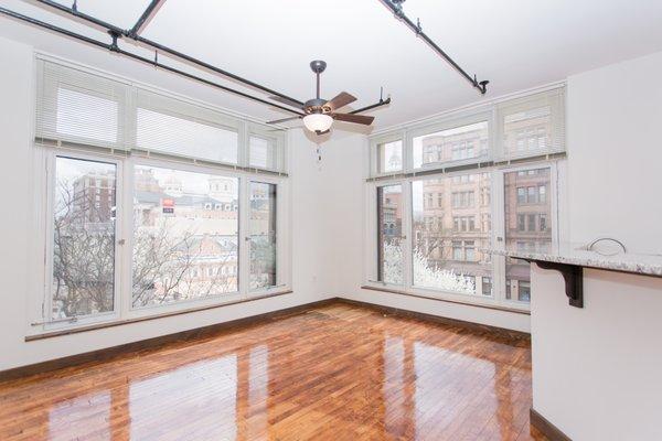 Living Room with View of Continental Square