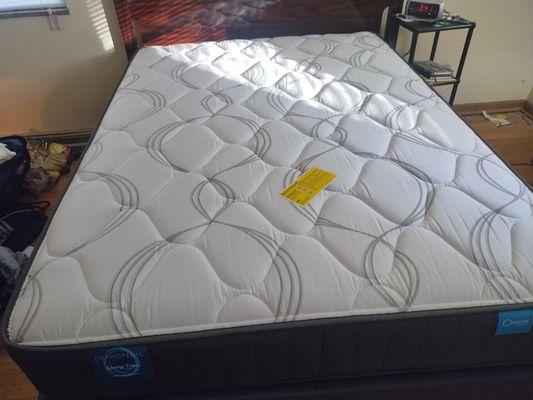 The mattress I selected from The Original Mattress Factory