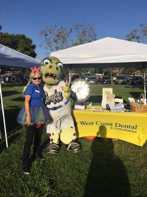 Dino and Kim at the park enjoying a sunny day in Rancho!