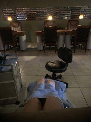 Paraffin Pedicure at Circle Spa