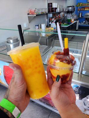 Mango smoothie w orange bursting boberp, small mangonada