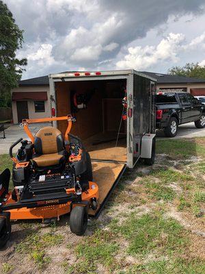 Maintenance unit cleaned up and ready to work! Contact us for a FREE quote on your Lawn care