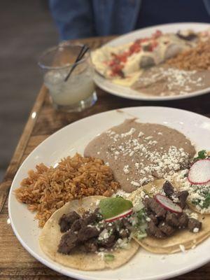 Tacos Mexicanos with steak