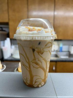 Caramel ice coffee