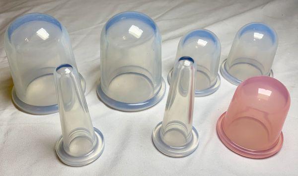 These are the massage decompression therapy silicone cups that I use.  They are very effective at releasing stubborn fascia and tension,