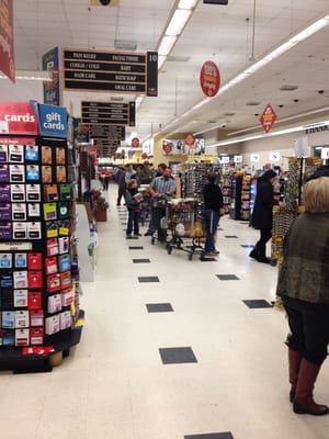 Every store has aisles without cashiers, except schwegmann's in the 70's on a Sunday.