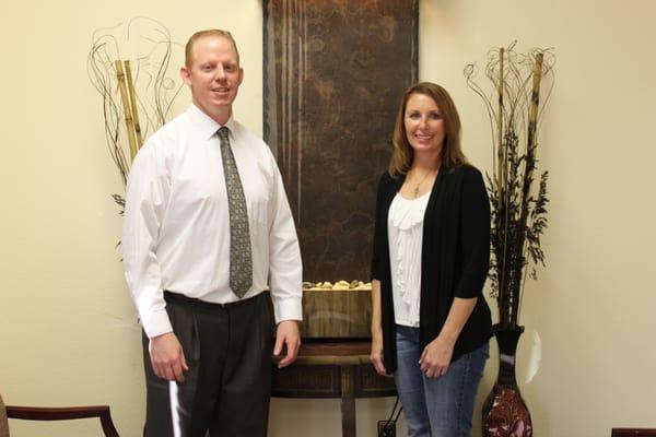 Dr. Birch and one of the registered dental hygienists, Leeann.