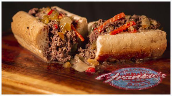 Italian Beef ($10): Our signature sandwich, crafted with thinly sliced beef on Turano French bread.