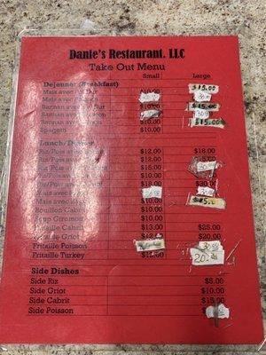 Menu could use some updating