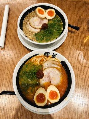 Classic Rekka Ramen &  Negi-Goma Ramen