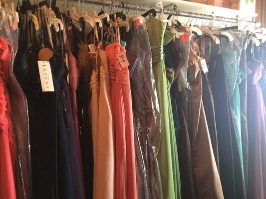 Bridesmaid dresses - super cheap. Limited selection.