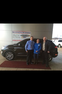 Jessica and Dane with their new Lincoln MKC that they purchased from DC on 3/18/15.