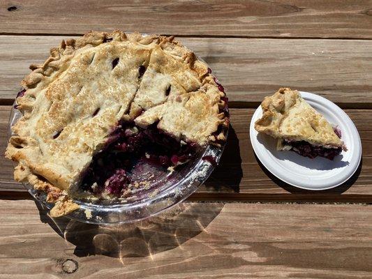 Homemade pie every day, flavors change seasonally