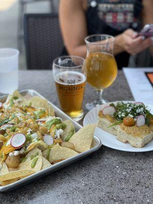 Jackfruit Nachos & Summer Squash Toast