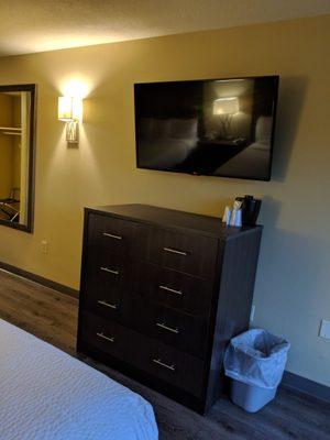 Dresser and television