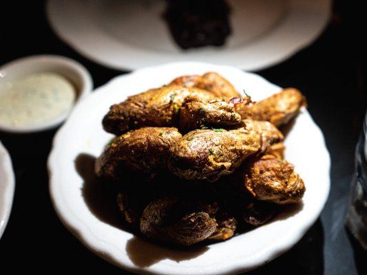 Crispy Smashed Fingerling Potatoes