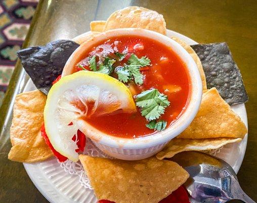 Delicious gazpacho soup