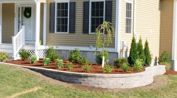 Front porch beds.