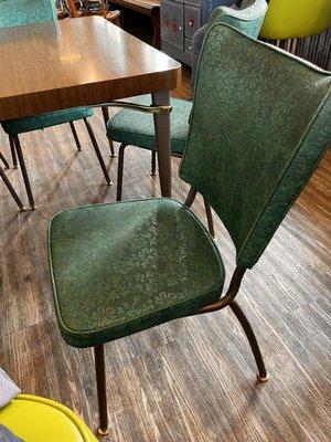 Very comfortable retro chairs & tables