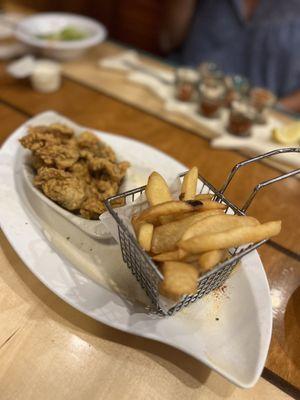 Fried oyster dinner