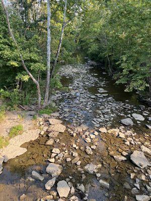 The creek view from the bridge.