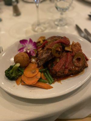 Pork Chops w/ Sweet and Hot Peppers - on their Pre-Fixe.  Excellent!