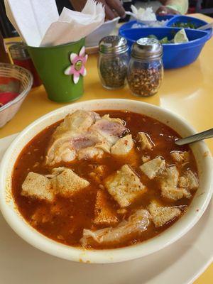 Menudo con pata y grano