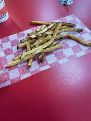 French fries, and they ask you if you want more!