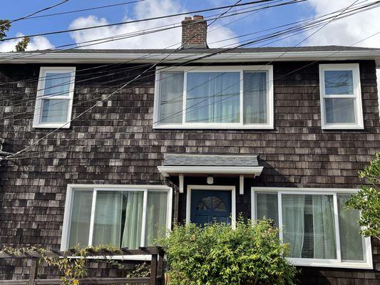 All new vinyl windows in this 1920's Leschi home.