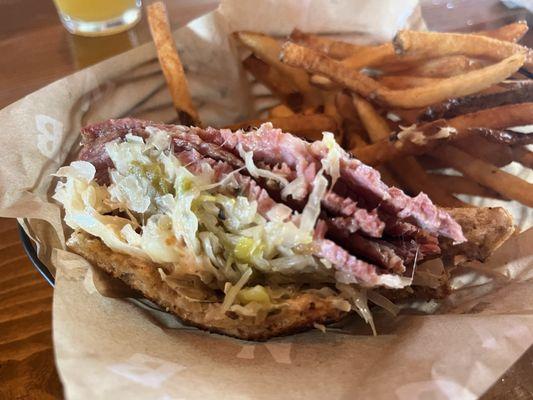 Reuben with fries