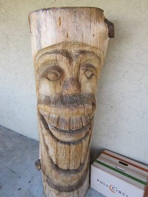 Front door Tiki...