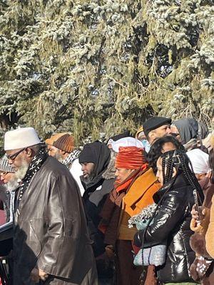 Imam Taleeb and Dequi Sadiki wife of the deceased Sekou Odinga.