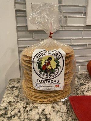 Fresh 6" Tortilleria San Roman Tostadas