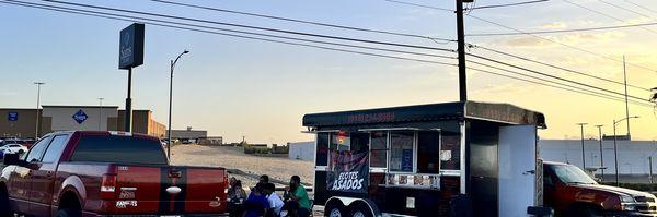 Little taco truck located right across from Sam's club