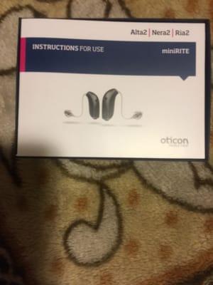 This my brand new hearing aids now I could use as for important things.