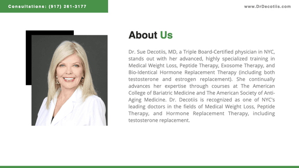 Sue Decotiis, MD: NYC Medical Weight Loss Doctor